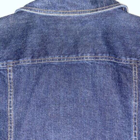 Lauren Jeans Company Dark Jean Denim Naval Military  Jacket Size Large - Picture 11 of 11